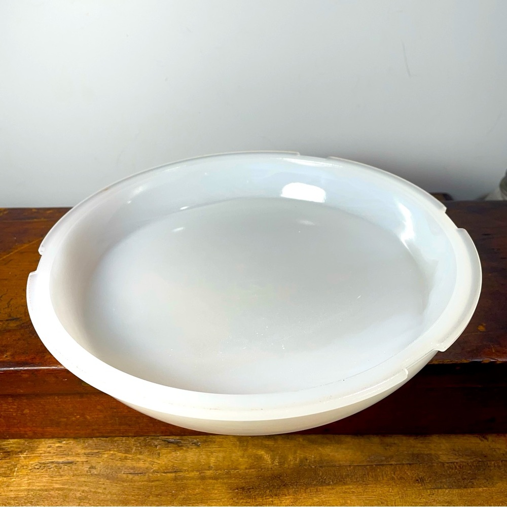 Nutone white ceramic slotted dish